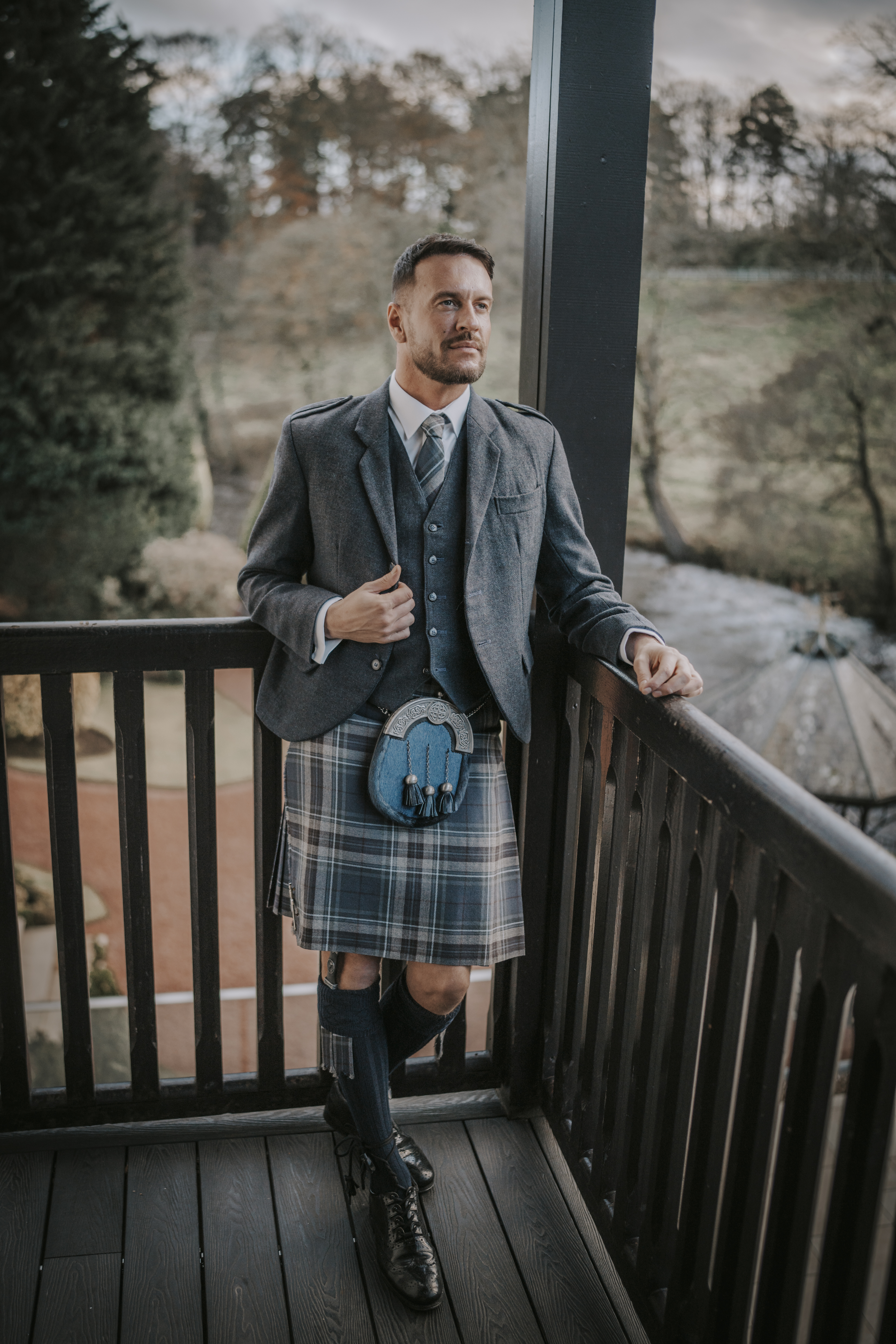 Silver cheap highlander tartan