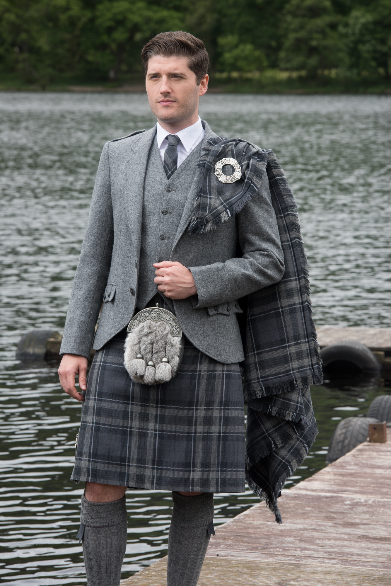 Silver sales highlander kilt