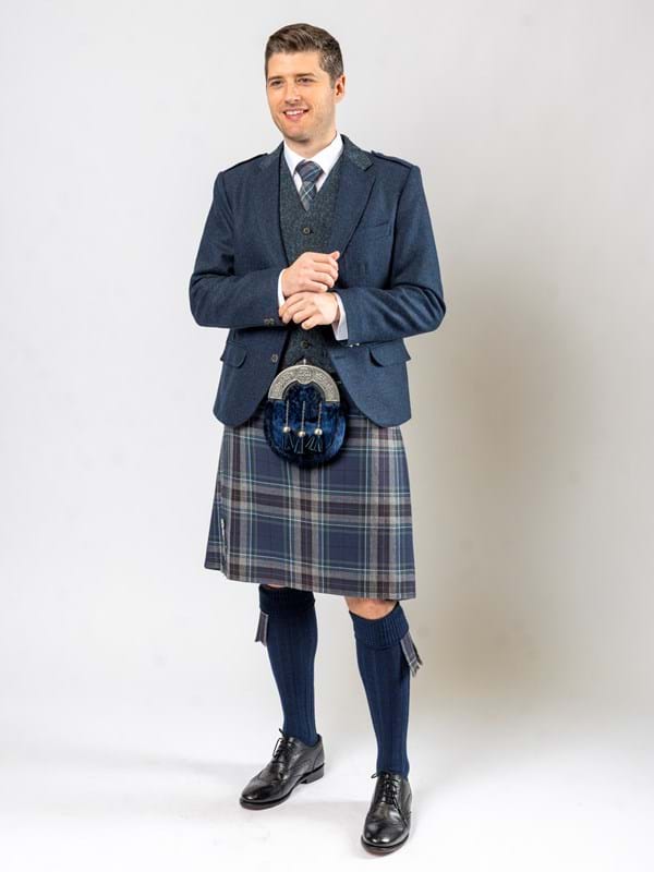 Exclusive Midnight Tweed Kilt Outfit