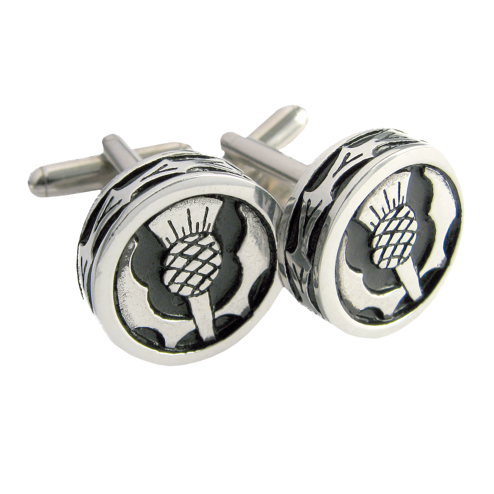 New Celtic Triskel Swirl Cuff good Links Solid Pewter Made in Scotland