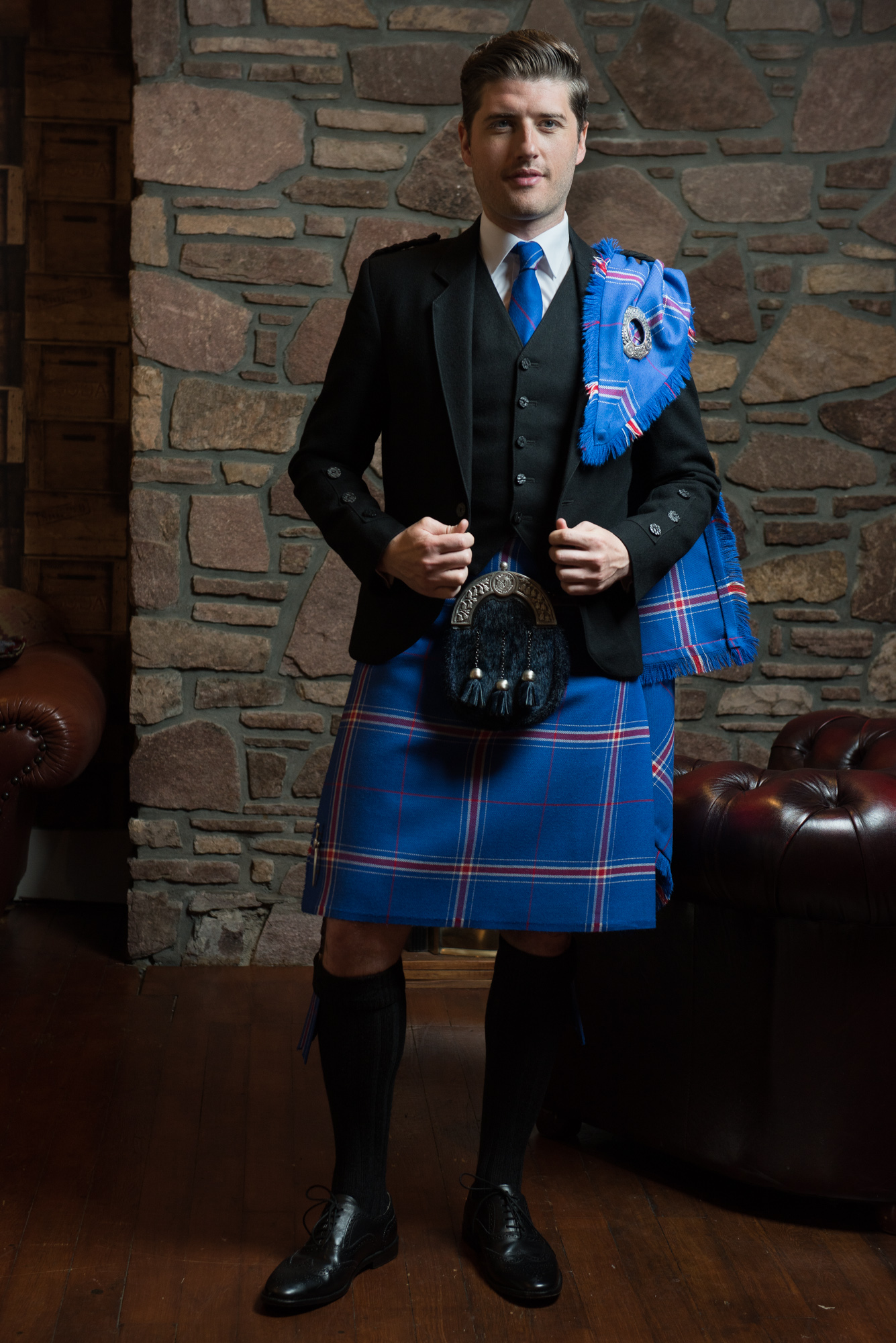 Rangers best sale tartan kilt